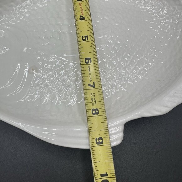Whittier Pottery Vintage 1979 Fish Platter White Ceramic Coastal Decor Retro - Picture 11 of 11